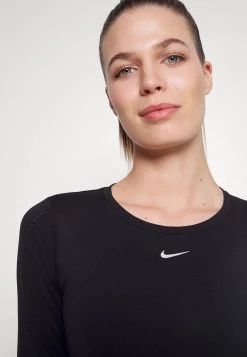 Nike Performance Damen AURA SLIM - Langarmshirt - Black/silver -Angebote Nike Store 4e50eccc8d9246c5a88185a124ffa6f7