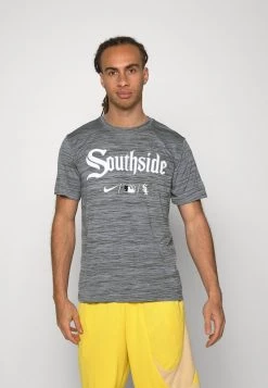 Nike Performance MLB CHICAGO WHITE SOX CITY CONNECT LEGEND PRACTICE VELOCITY - Sport T-shirt - Anthracite | Herren