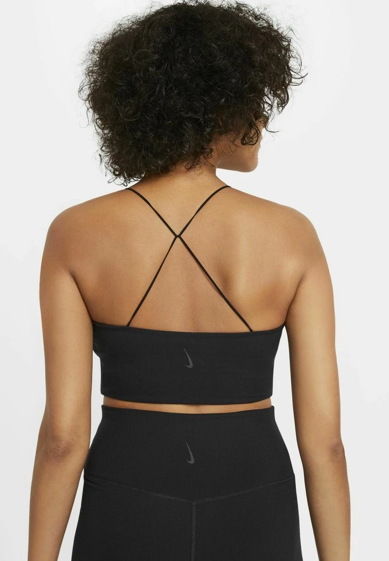 Nike Performance Damen LUXE STRAPPY CAMI - Sport T-shirt - Black/dark Smoke Grey 3 Nike Performance Damen LUXE STRAPPY CAMI - Sport T-shirt - Black/dark Smoke Grey – Bild 3