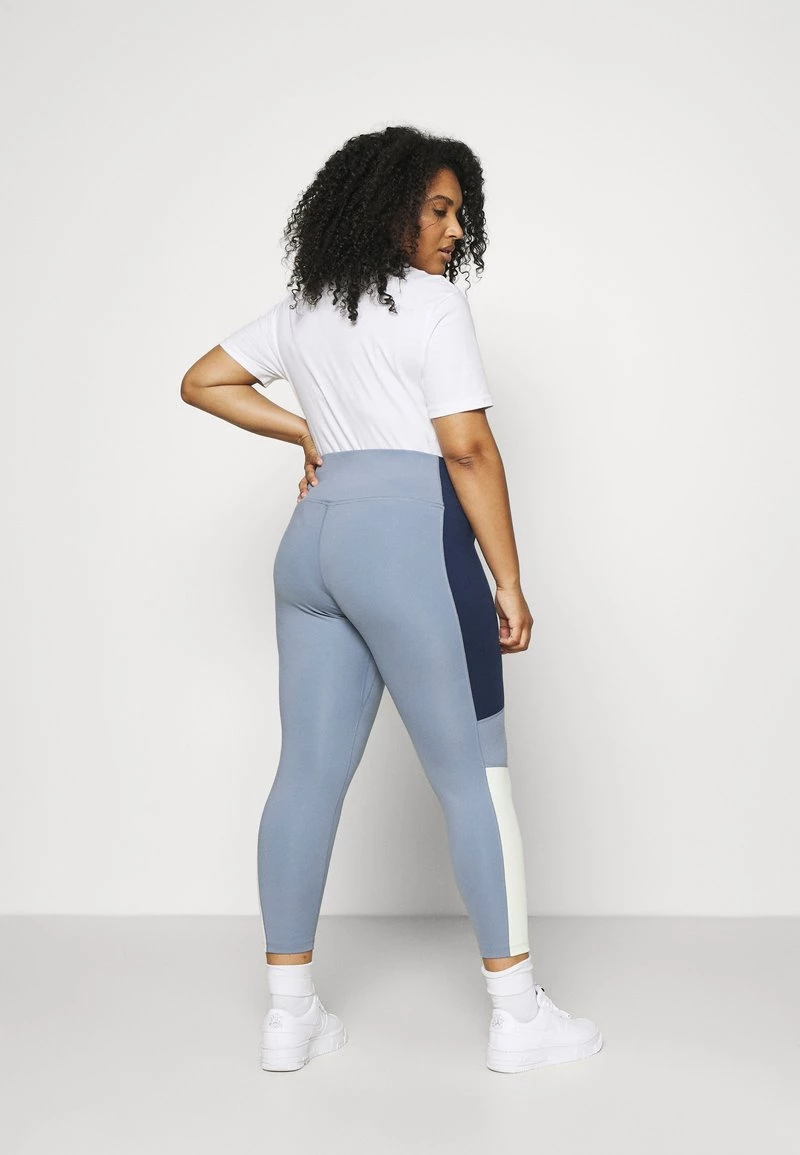 Nike Performance Damen ONE PLUS - Tights - Ashen Slate/lime Ice/white 3 Nike Performance Damen ONE PLUS - Tights - Ashen Slate/lime Ice/white – Bild 3