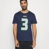 Nike Performance Herren NFL SEATTLE SEAHAWKS RUSSELL WILSON PLAYER ESSENTIAL - T-Shirt Print - College Navy