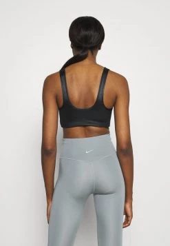 Nike Performance Damen SHINE BRA - Sport-BH Mit Mittlerer Stützkraft - Black/white -Angebote Nike Store 507a6186e3f1438b830df79540f7f579