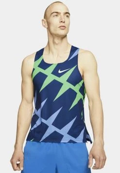 Nike Performance Herren Top - Blue Void/electro Green/royal Pulse/white