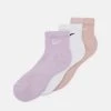 Nike Performance Herren EVERYDAY PLUS CUSH ANKLE 3 PACK UNISEX - Sportsocken - Doll White/pink Oxford/white