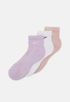 Nike Performance Herren EVERYDAY PLUS CUSH ANKLE 3 PACK UNISEX - Sportsocken - Doll White/pink Oxford/white