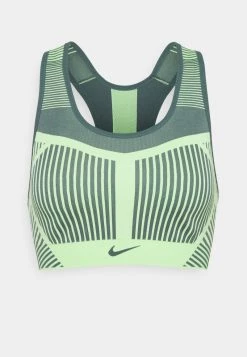 Nike Performance FLYKNIT BRA - Sport-BH Mit Starker Stützkraft - Lime Glow/hasta | Damen