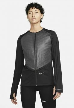 Nike Performance Damen Laufjacke - Black Wolf Grey