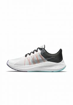 Nike Performance Damen ZOOM WINFLO 8 - Laufschuh Neutral - White/black/dark Smoke Grey/metallic Silver