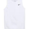 Nike Performance DRY TANK SOLID - Sport T-shirt - White/black | Herren