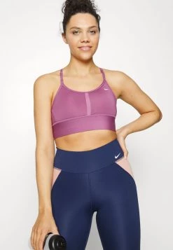 Nike Performance INDY BRA - Sport-BH Mit Mittlerer Stützkraft - Light Bordeaux/white | Damen -Angebote Nike Store 51ee80995f25461baad2ec70b713eac1