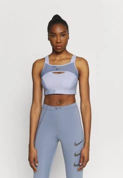 Nike Performance Damen ALPHA BRA - Sport-BH Mit Starker Stützkraft - Ghost/ashen Slate/black