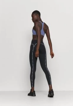 Nike Performance ONE LUX - Tights - Black/purple Chalk/clear | Damen -Angebote Nike Store 52b170b5bdeb4c72a46065bd6b3aa19b