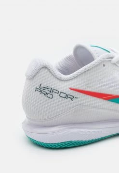 Nike Performance Herren NIKECOURT AIR ZOOM VAPOR PRO - Multicourt Tennisschuh - White/washed Teal/habanero Red -Angebote Nike Store 52fa24e3c6134775b23c3ab5871c5cbd