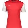 Nike Performance Herren TIEMPO PRE - Sport T-shirt - Rotweiss