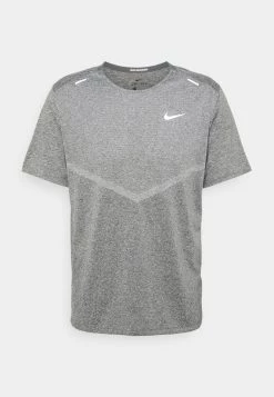 Nike Performance Herren RISE - Sport T-shirt - Smoke Grey/heather/reflective Silver -Angebote Nike Store 54646dd097e24c06b6766fc96dc3a7b5