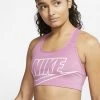 Nike Performance Damen FUTURA BRA - Sport-BH Mit Mittlerer Stützkraft - Magic Flamingo/white