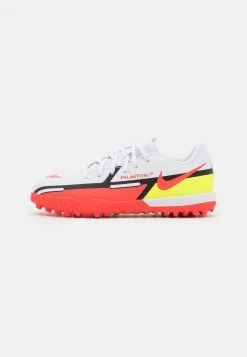 Nike Performance JR PHANTOM GT2 ACADEMY TF UNISEX - Fußballschuh Multinocken - White/bright Crimson/volt