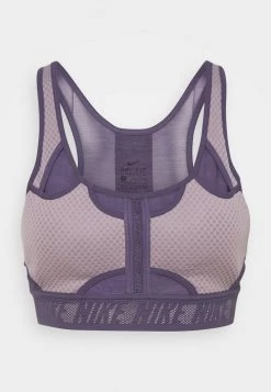 Nike Performance Damen BRA - Sport-BH Mit Mittlerer Stützkraft - Purple Smoke/dark Raisin