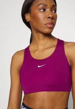 Nike Performance BRA - Sport-BH Mit Mittlerer Stützkraft - Sangria/white | Damen -Angebote Nike Store 57ae1ceb8f4143409eb7bb550d26b2b8