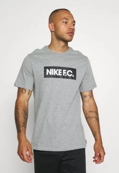 Nike Performance Herren TEE ESSENTIALS - T-Shirt Print - Grey Heather/black