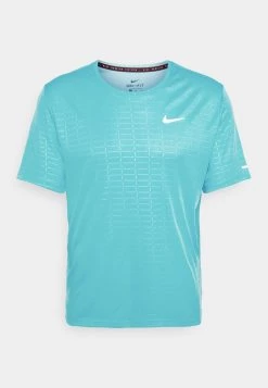 Nike Performance Herren MILER EMBOSS - T-Shirt Print - Chlorine Blue/silver -Angebote Nike Store 5882364ccfab4de089cfce8eb787a19a