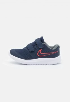 Nike Performance STAR RUNNER 2 UNISEX - Laufschuh Neutral - Midnight Navy/bright Crimson/smoke Grey | Kinder