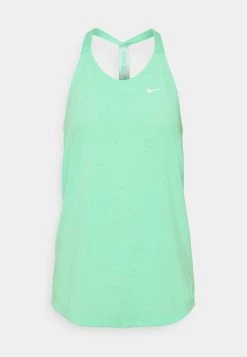Nike Performance Damen DRY ELASTIKA TANK - Sport T-shirt - Green Glow/heather/white -Angebote Nike Store 596a7b3c6562436b95cfc82ecf65a0ba