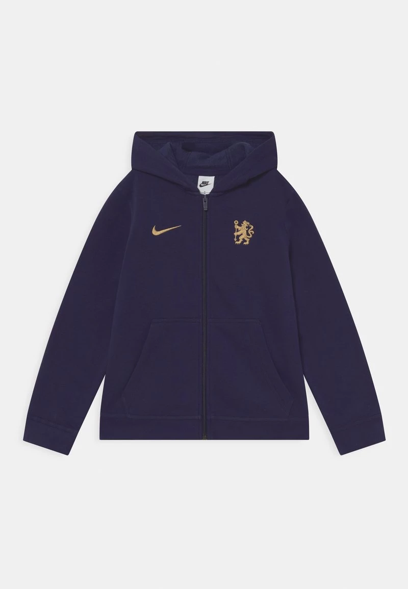 Nike Performance Kinder CHELSEA LONDON HOODIE CLUB - Vereinsmannschaften - Blackened Blue/gold 1 Nike Performance Kinder CHELSEA LONDON HOODIE CLUB - Vereinsmannschaften - Blackened Blue/gold