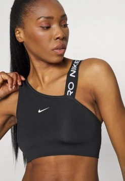 Nike Performance Damen ASYMMETRIC BRA - Sport-BH Mit Mittlerer Stützkraft - Black/particle Grey/white -Angebote Nike Store 5a1f0af9eb254bf9886de31f140e54c2