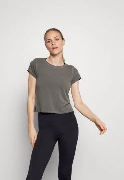 Nike Performance Damen GARMENT DYE - T-Shirt Basic - Anthracite