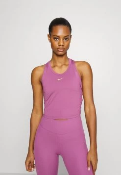 Nike Performance Damen ONE LUXE - Top - Light Bordeaux/metallic Gold