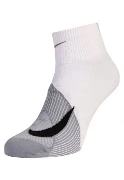 Nike Performance Unisex ELITE LIGHTWEIGHT QUARTER RUNNING - Sportsocken - White/wolf Grey/black