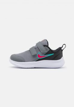 Nike Performance STAR RUNNER 3 UNISEX - Laufschuh Neutral - Smoke Grey/siren Red/black/washed Teal