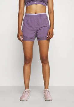 Nike Performance Damen TEMPO LUXE SHORT - Kurze Sporthose - Amethyst Smoke/purple Pulse/silver