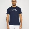 Nike Performance Herren TEE TENNIS - T-Shirt Print - Obsidian/mint Foam