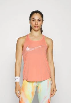 Nike Performance Damen RUN TANK - Top - Madder Root/white