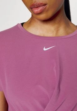 Nike Performance ONE LUXE - Sport T-shirt - Light Bordeaux/silver | Damen -Angebote Nike Store 5c2207eae3c641e98fd57383d3b1c991