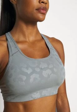 Nike Performance LEOPARD SHINE BRA - Sport-BH Mit Mittlerer Stützkraft - Particle Grey | Damen -Angebote Nike Store 5cf02146ea7c418cb204a2a2ca0b2fe3