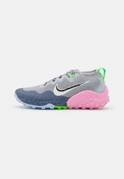 Nike Performance Damen WILDHORSE 7 - Laufschuh Trail - Wolf Grey/barely Green/diffused Blue/lt Marine-pink Rise-green Strike