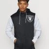 Nike Performance Herren NFL OAKLAND RAIDERS LEFT CHEST MASCOT FULL-ZIP THERMA HOODI - Vereinsmannschaften - Black/field Silver