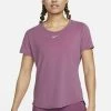 Nike Performance Damen ONE LUXE - T-Shirt Basic - Light Bordeaux