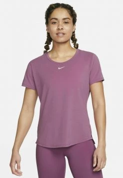 Nike Performance Damen ONE LUXE - T-Shirt Basic - Light Bordeaux