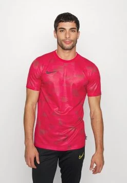 Nike Performance Herren FC LIBERO - T-Shirt Print - Mystic Hibiscus/team Red/black