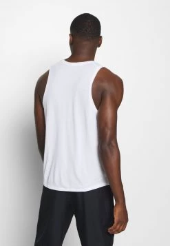 Nike Performance MILER TANK - Top - White/silver | Herren -Angebote Nike Store 5ed5da726528472cb97a36f0ea5a6bb6