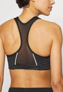 Nike Performance BRA - Sport-BH Mit Mittlerer Stützkraft - Black/dark Smoke Grey | Damen -Angebote Nike Store 5edcabbe5da6458095e1a7a34ef661ef