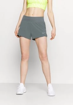 Nike Performance Damen ECLIPSE SHORT - Kurze Sporthose - Smoke Grey/silver