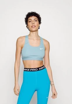 Nike Performance Damen BRA - Sport-BH Mit Mittlerer Stützkraft - Worn Blue/white