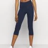 Nike Performance Damen TIGHTS ONE CAPRI - 3/4 Sporthose - Obsidian/white