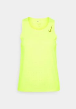 Nike Performance Damen ADV SINGLET - Top - Volt/bright Citron