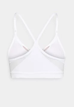 Nike Performance Damen INDY V NECK BRA - Sport-BH Mit Leichter Stützkraft - White/grey Fog/particle Grey -Angebote Nike Store 61a98d3c392a426a8f42cc422ad57b00